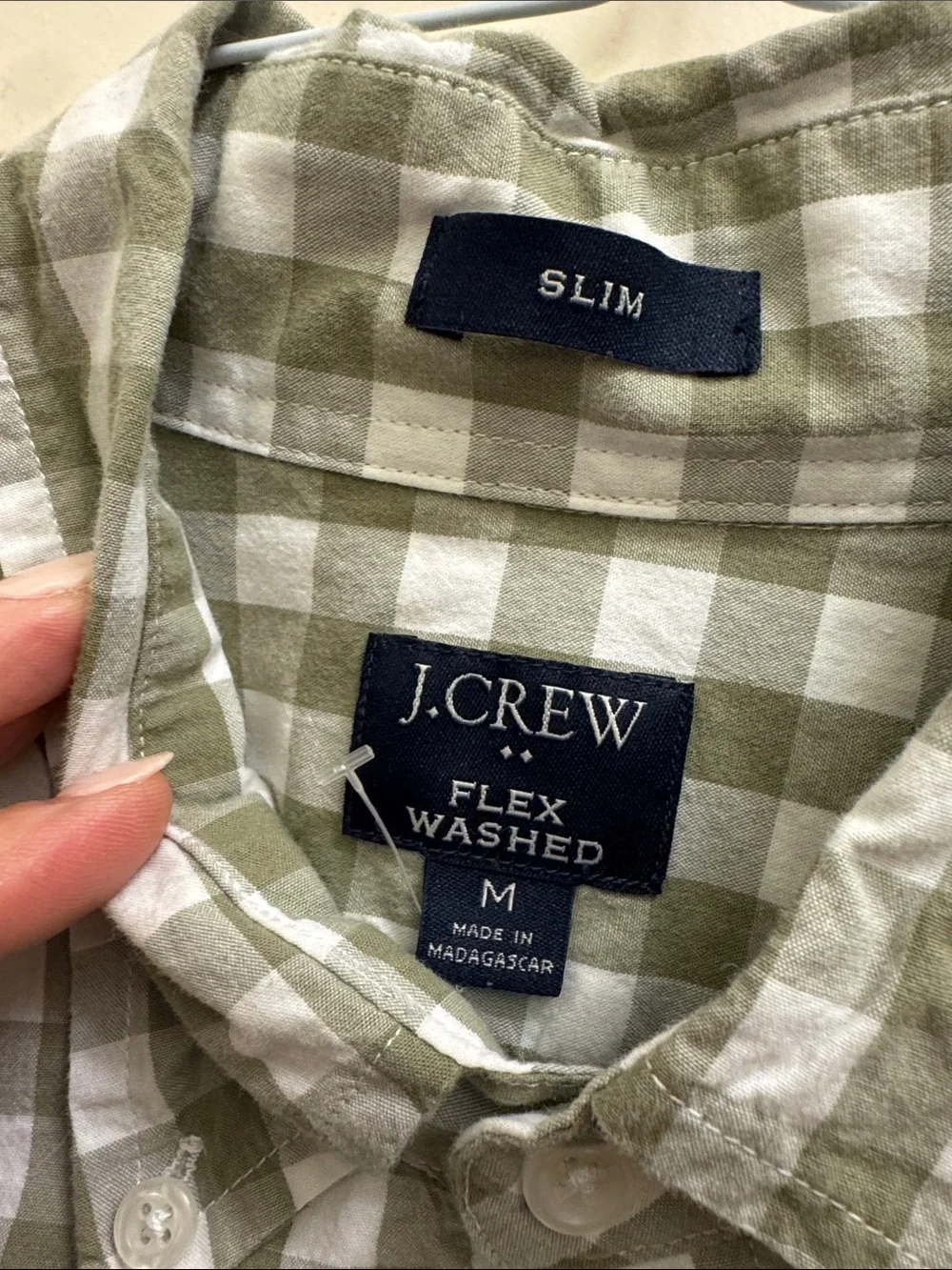 J. crew slim fit plaid shirt M